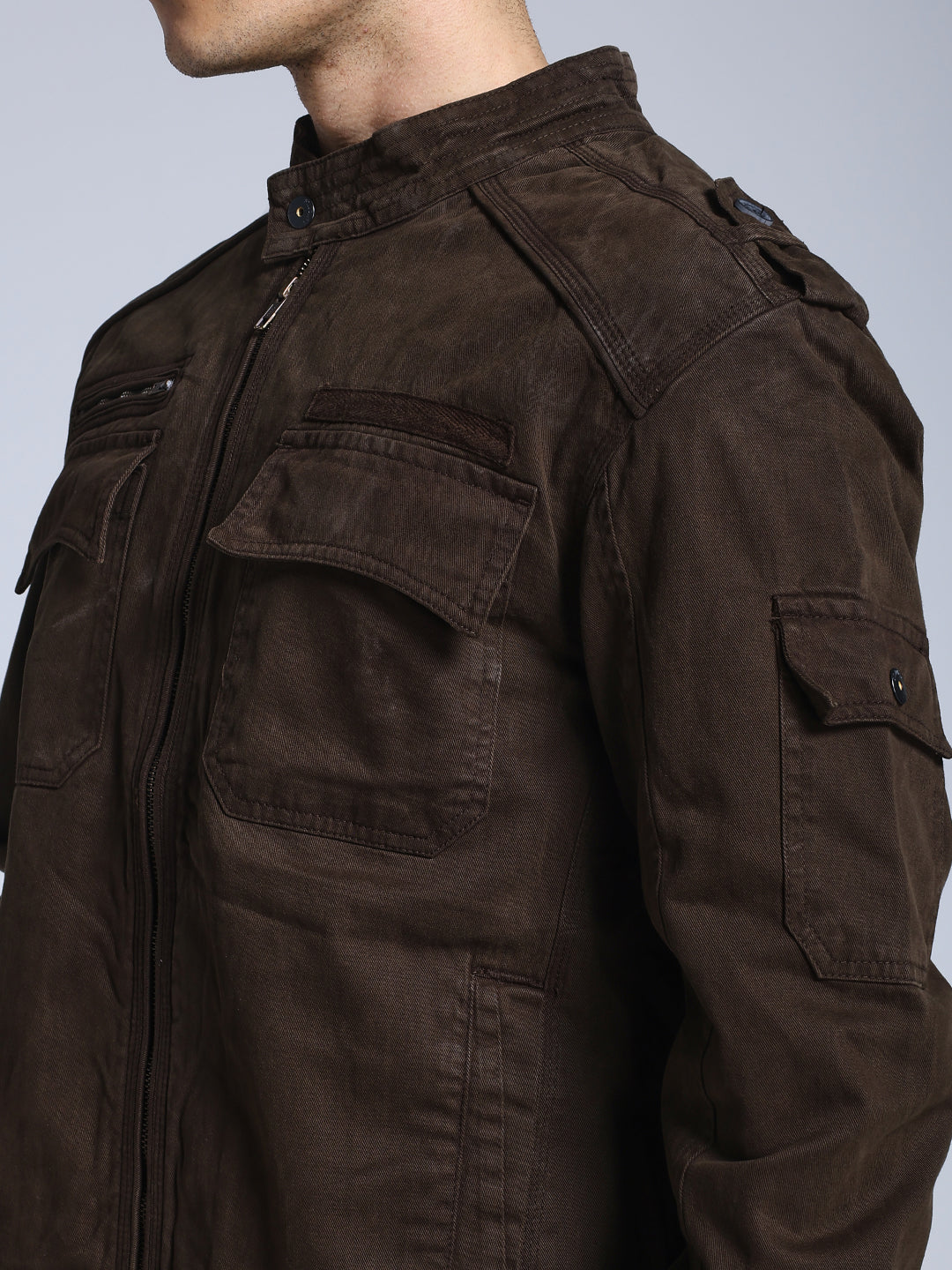 Utility Rider Jacket (Brown)