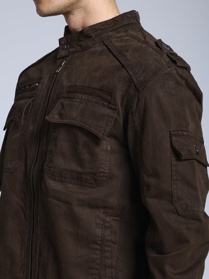 Utility Rider Jacket (Brown)