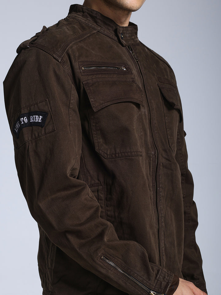 Utility Rider Jacket (Brown)