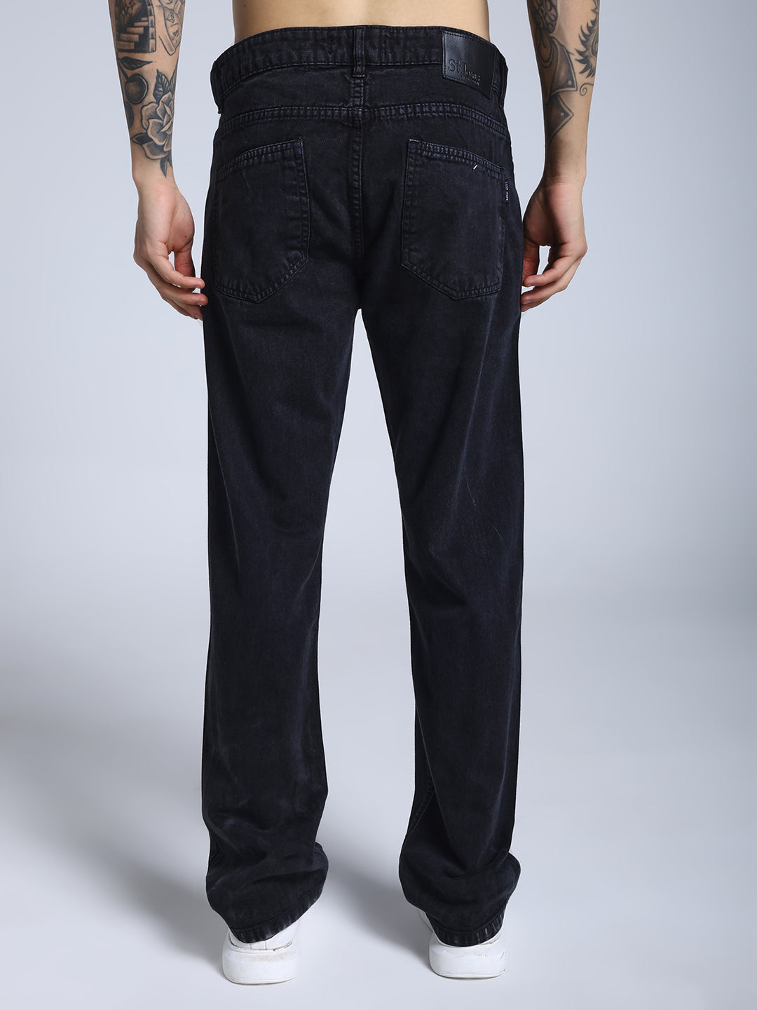 Men's Grey black acru wash jeans