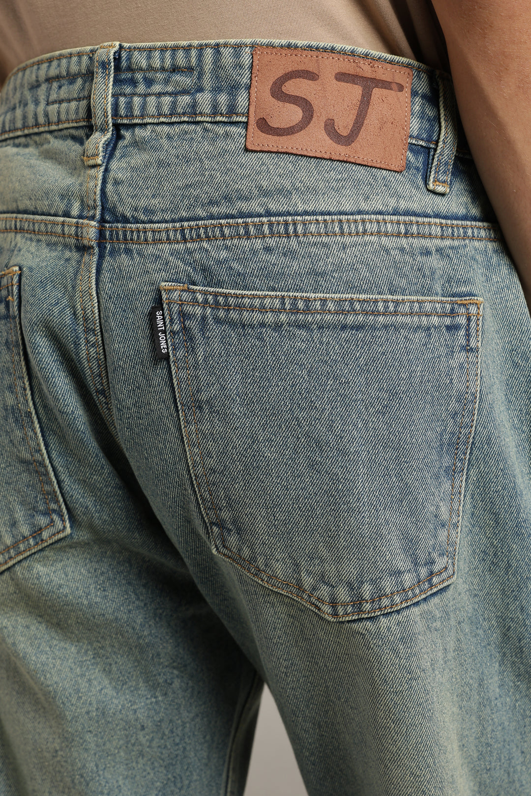 Men's Dusty Wash Straight Fit Denim Jeans