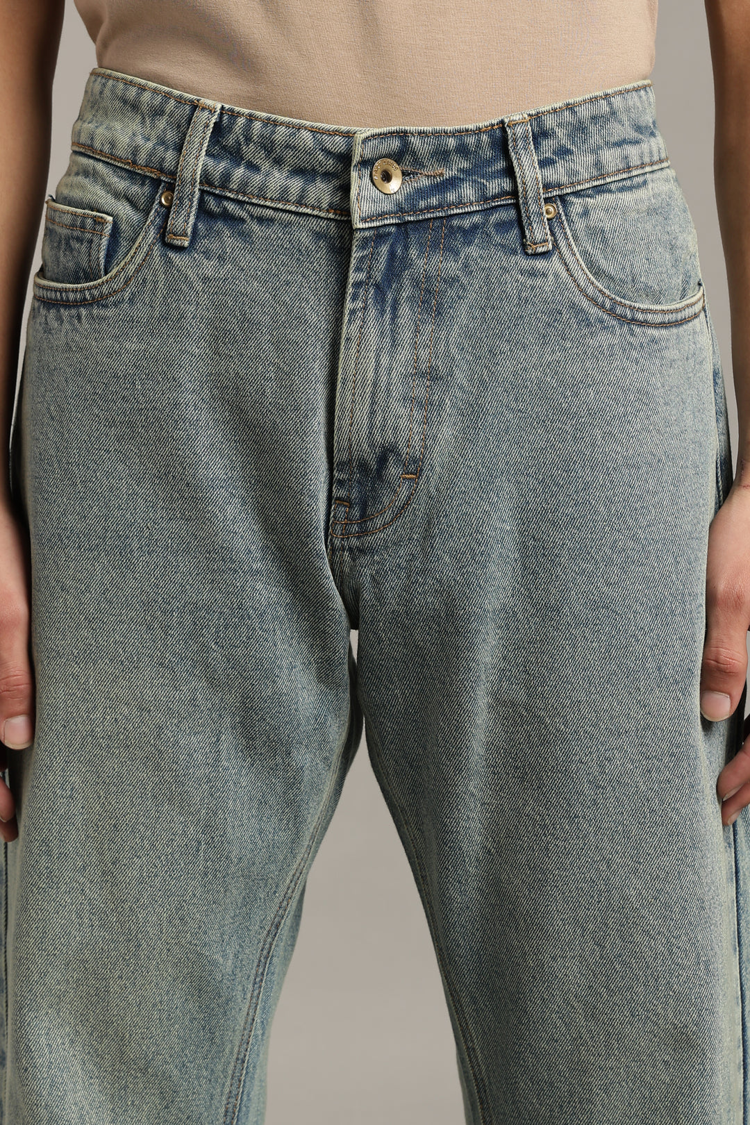 Men's Dusty Wash Straight Fit Denim Jeans