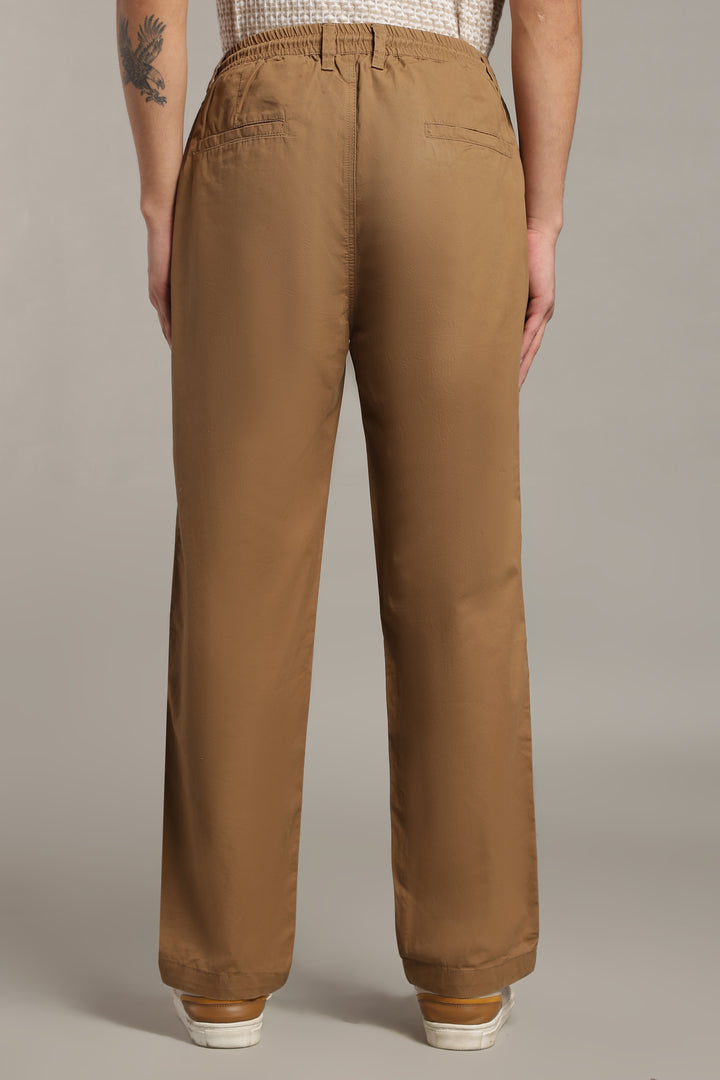 Men’s Camel Brown Relaxed Utility Pants
