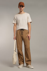 Men’s Camel Brown Relaxed Utility Pants