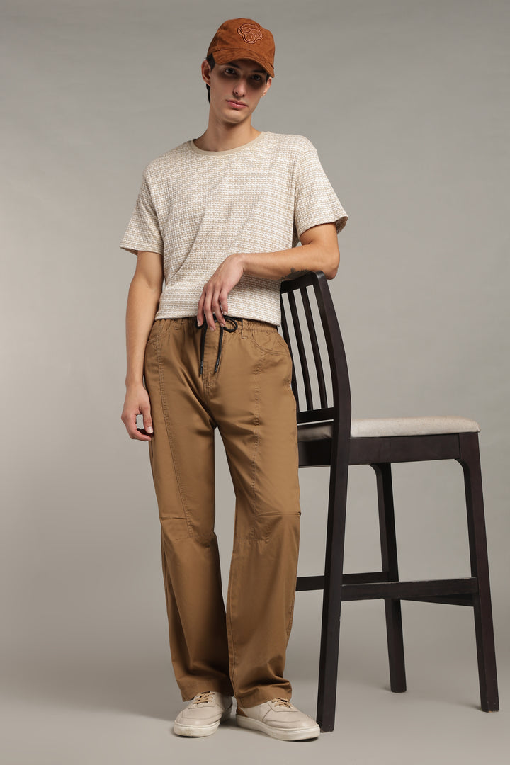 Men’s Camel Brown Relaxed Utility Pants