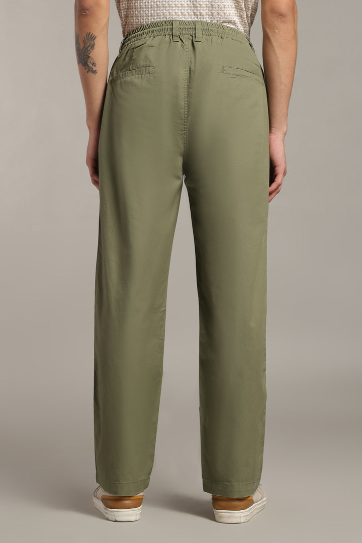 Men’s Olive Relaxed Utility Pants