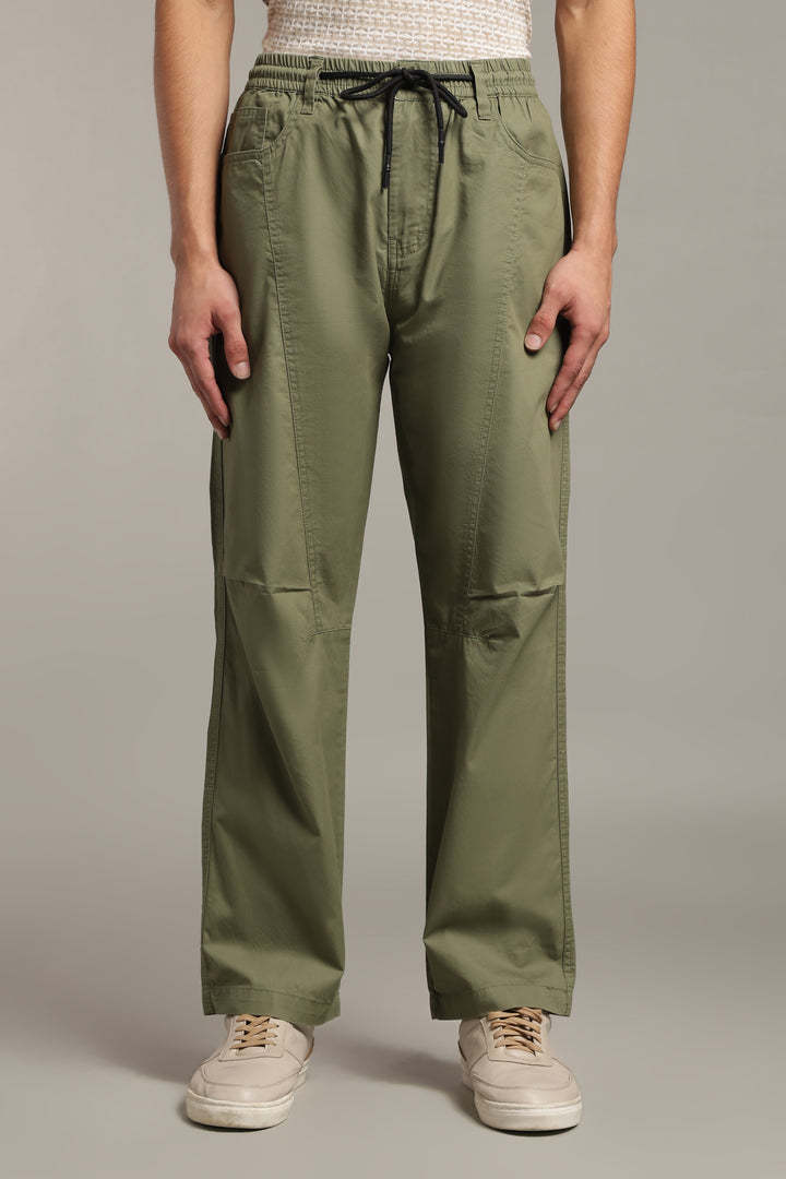Men’s Olive Relaxed Utility Pants