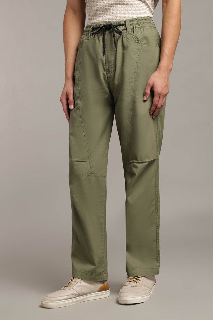 Men’s Olive Relaxed Utility Pants