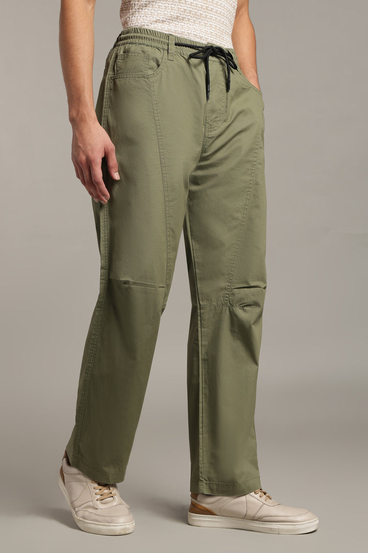 Men’s Olive Relaxed Utility Pants