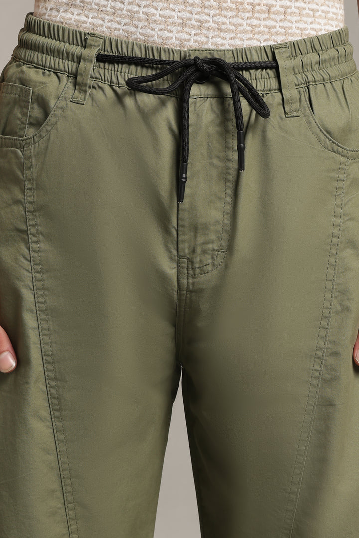 Men’s Olive Relaxed Utility Pants