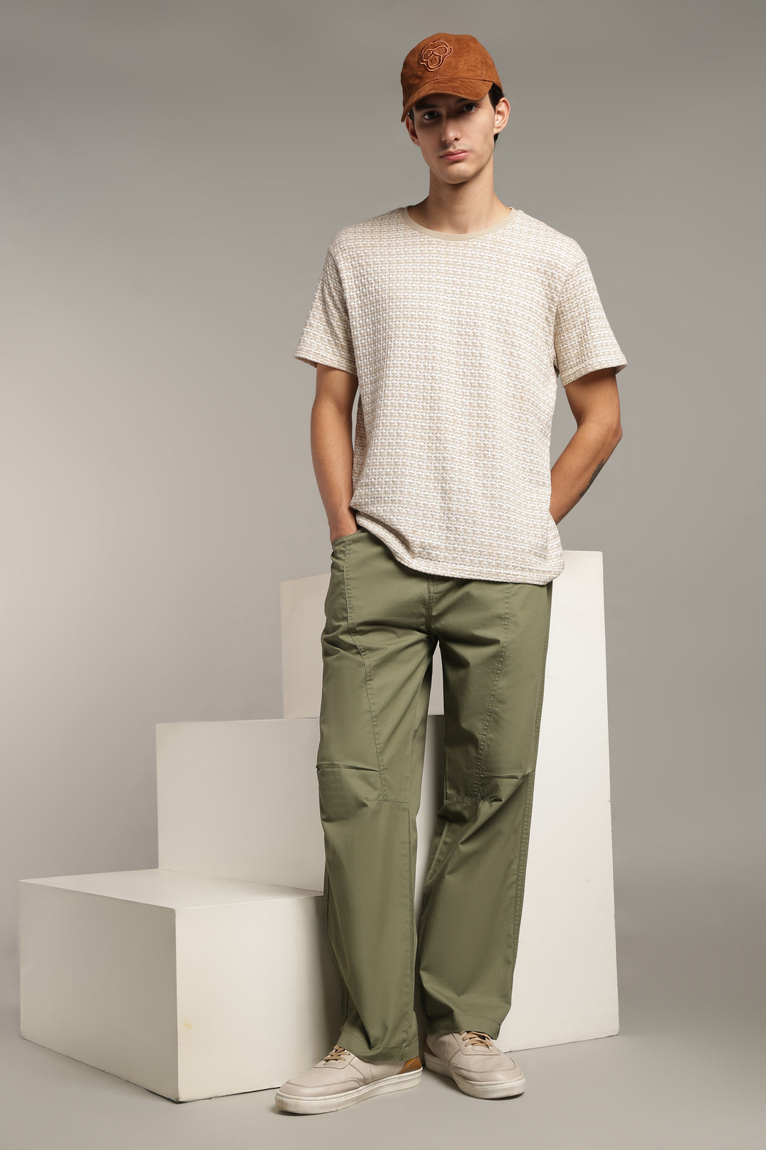 Men’s Olive Relaxed Utility Pants
