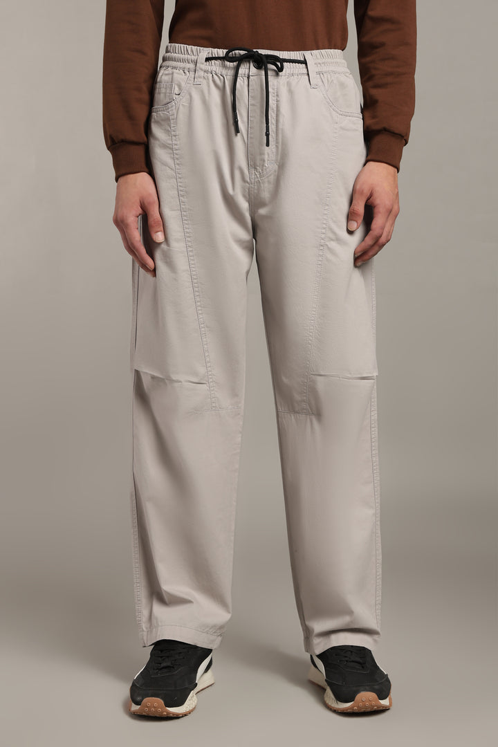 Men’s Light Grey Relaxed Utility Pants