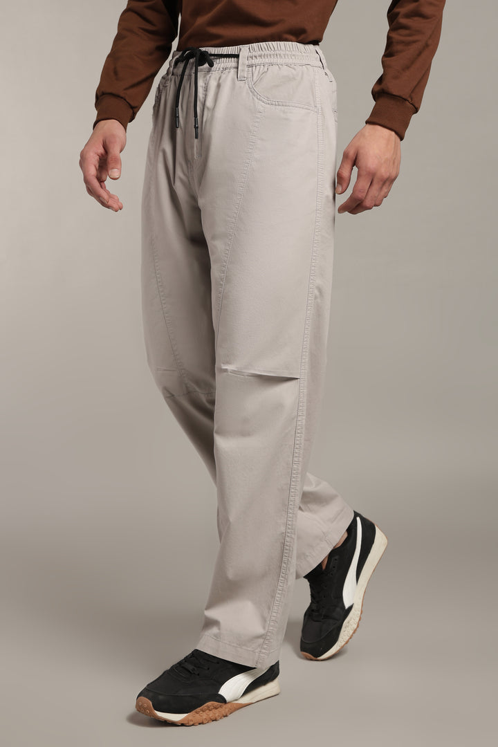 Men’s Light Grey Relaxed Utility Pants