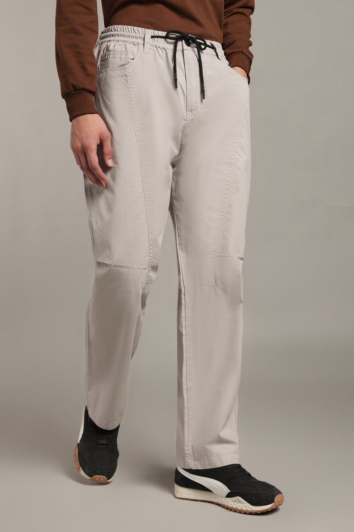 Men’s Light Grey Relaxed Utility Pants
