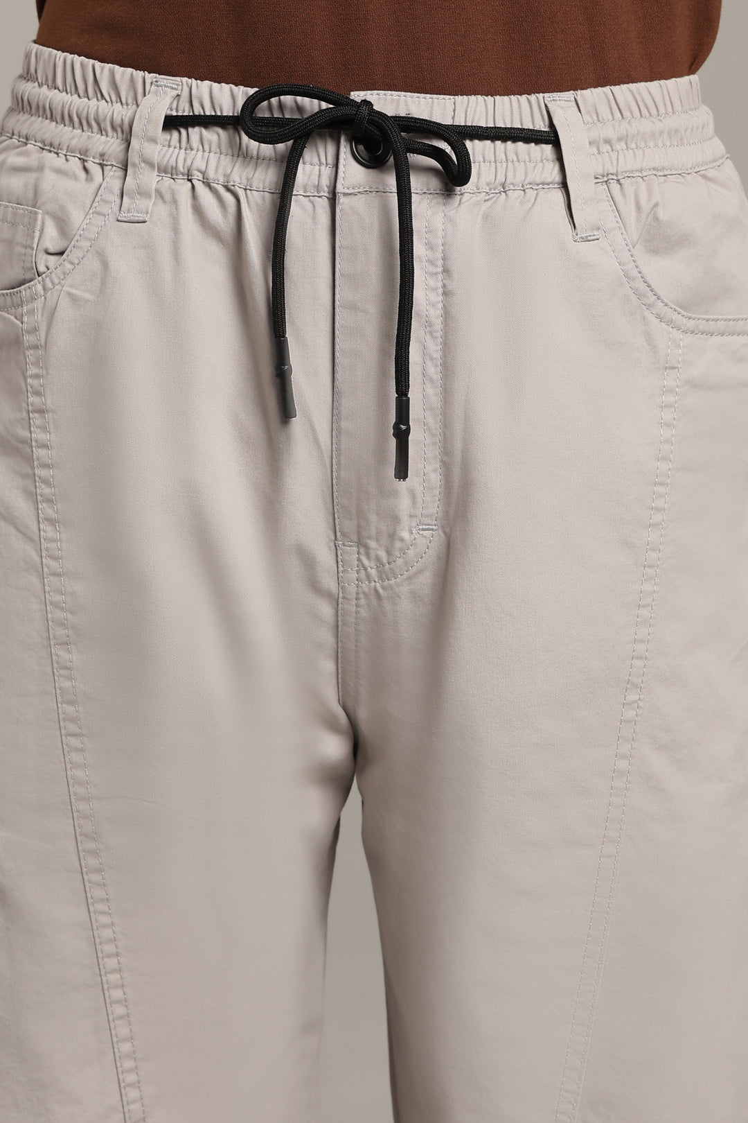 Men’s Light Grey Relaxed Utility Pants