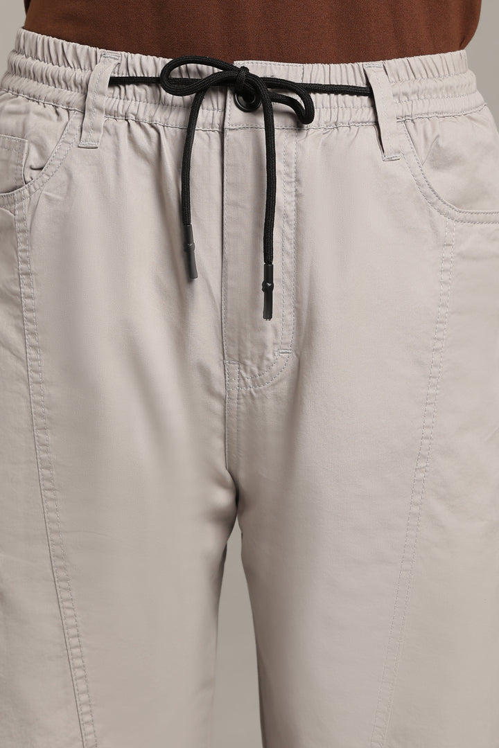 Men’s Light Grey Relaxed Utility Pants