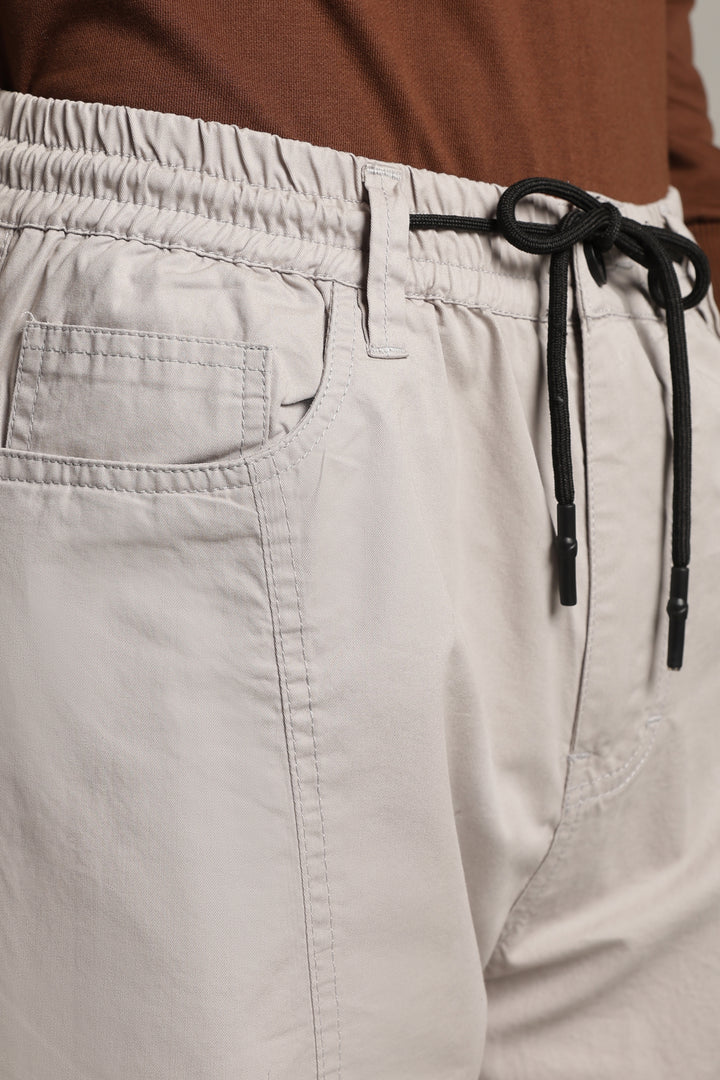 Men’s Light Grey Relaxed Utility Pants