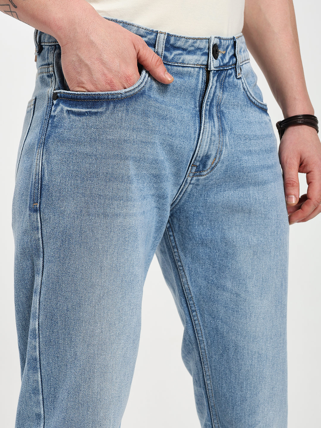 Men's Regular Fit Light Blue Jeans