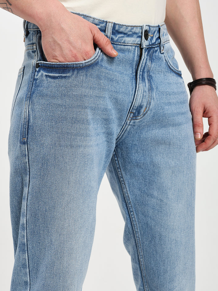Men's Regular Fit Light Blue Jeans