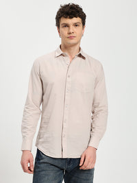 Men’s Stylish Grey Solid Shirt