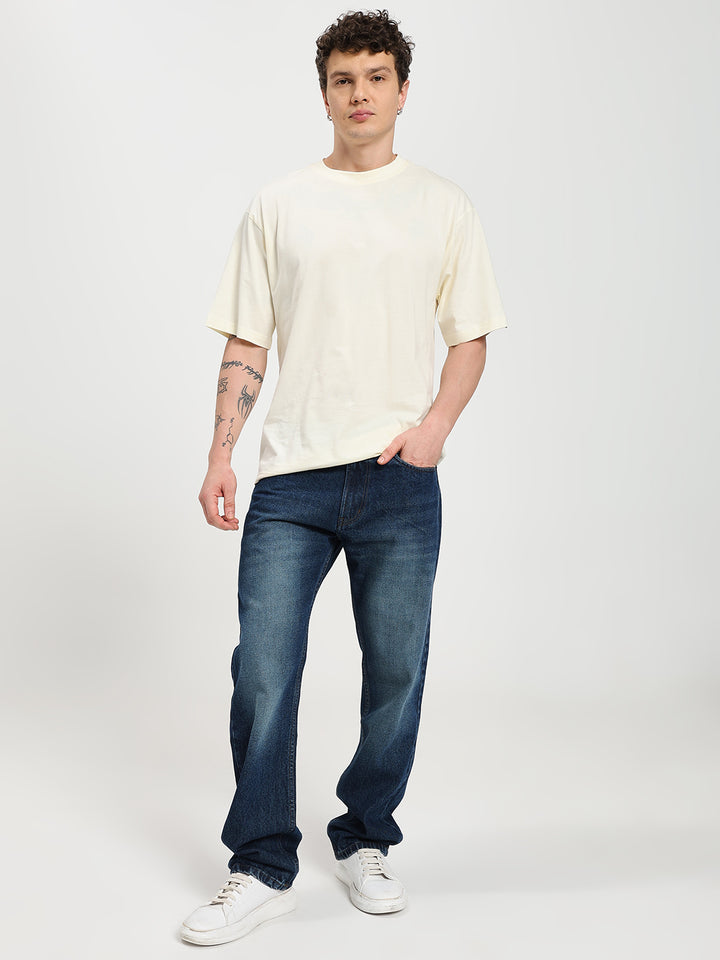 Men's Regular Fit Blue Jeans