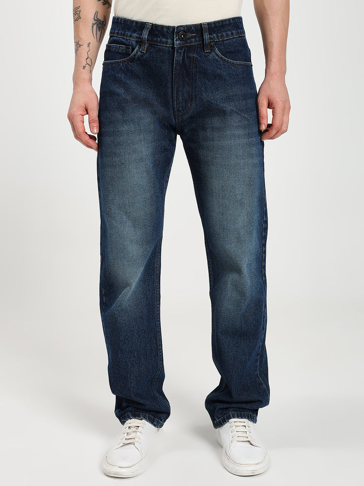 Men's Regular Fit Blue Jeans