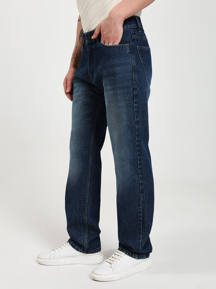 Men's Regular Fit Blue Jeans