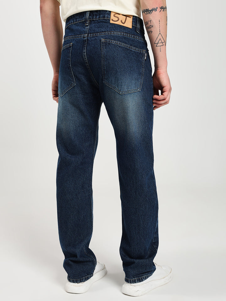 Men's Regular Fit Blue Jeans
