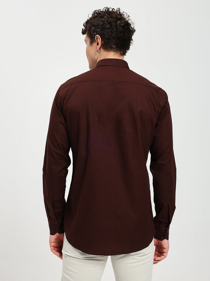 Men’s Premium Oxford Maroon Shirt