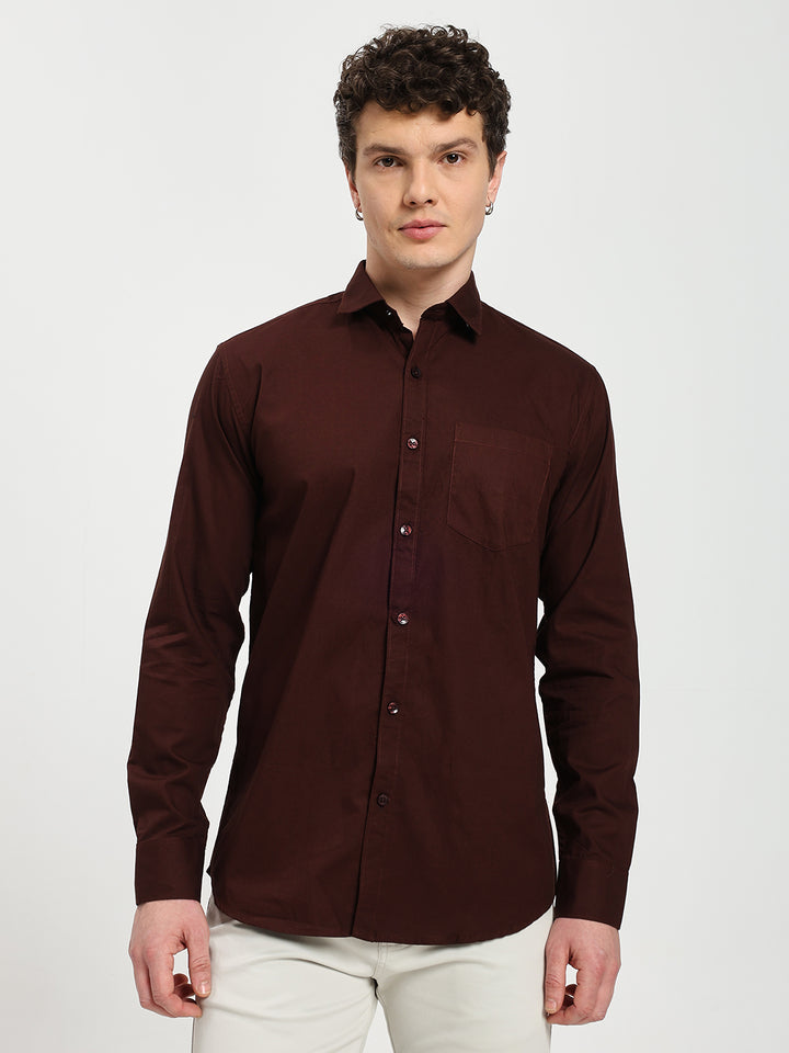 Men’s Premium Oxford Maroon Shirt
