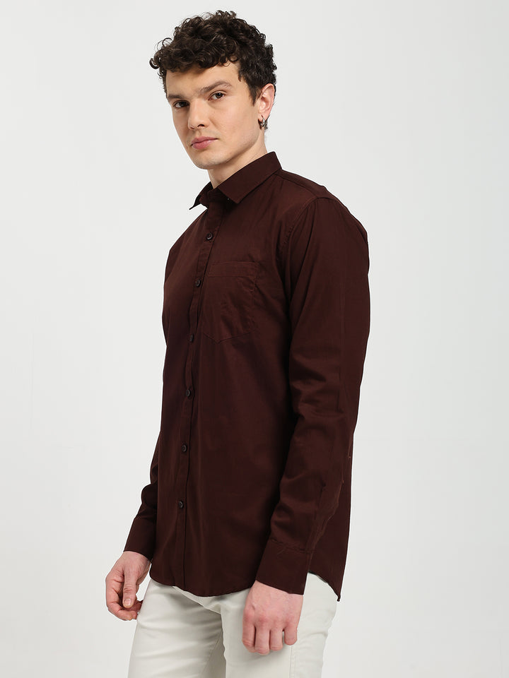 Men’s Premium Oxford Maroon Shirt