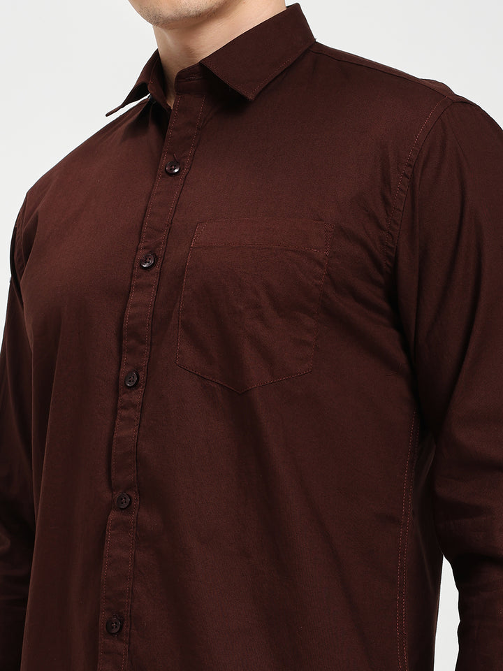 Men’s Premium Oxford Maroon Shirt