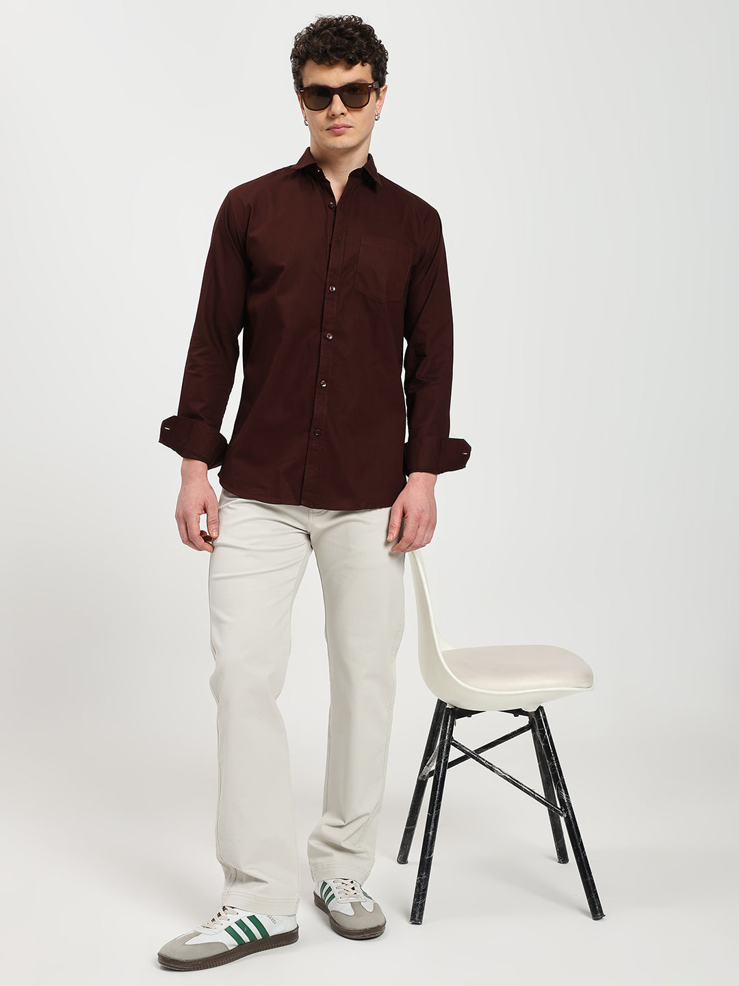 Men’s Premium Oxford Maroon Shirt