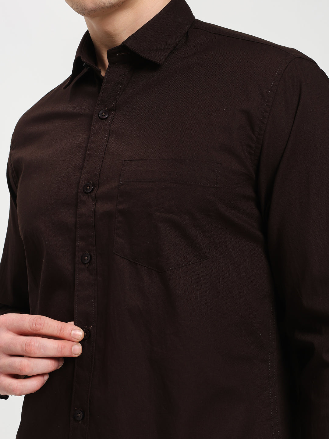 Men’s Premium Oxford Dark Brown Shirt