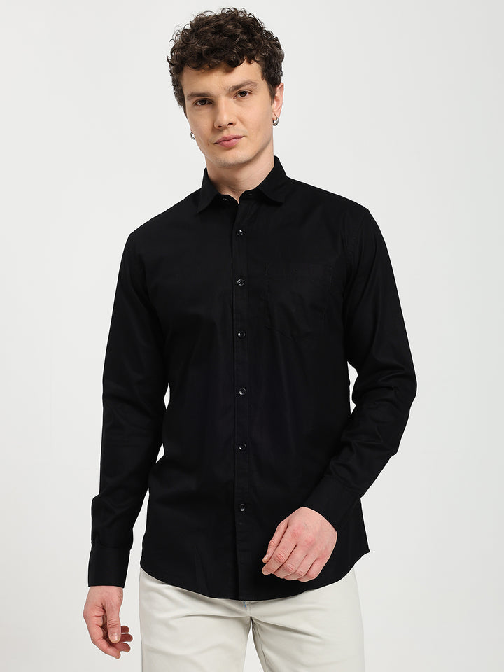 Men’s Premium Oxford Black Shirt