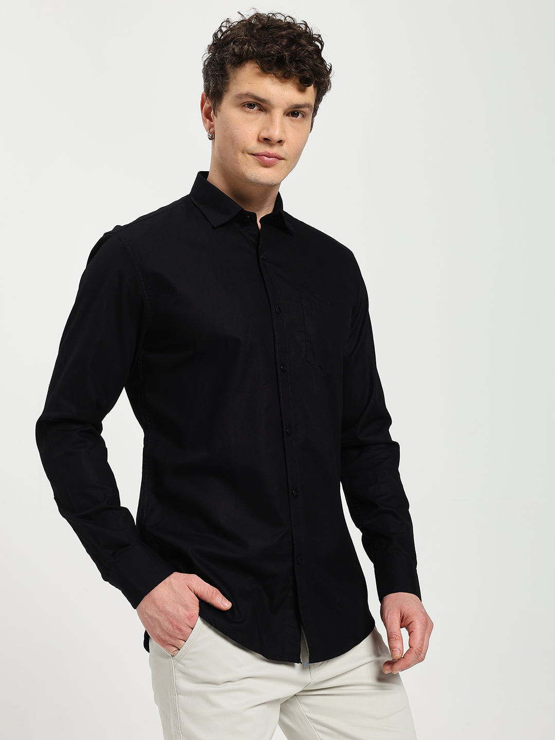 Men’s Premium Oxford Black Shirt