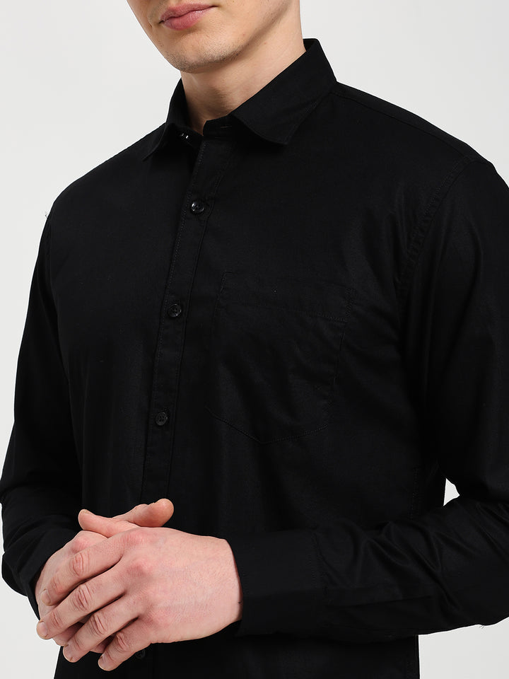 Men’s Premium Oxford Black Shirt