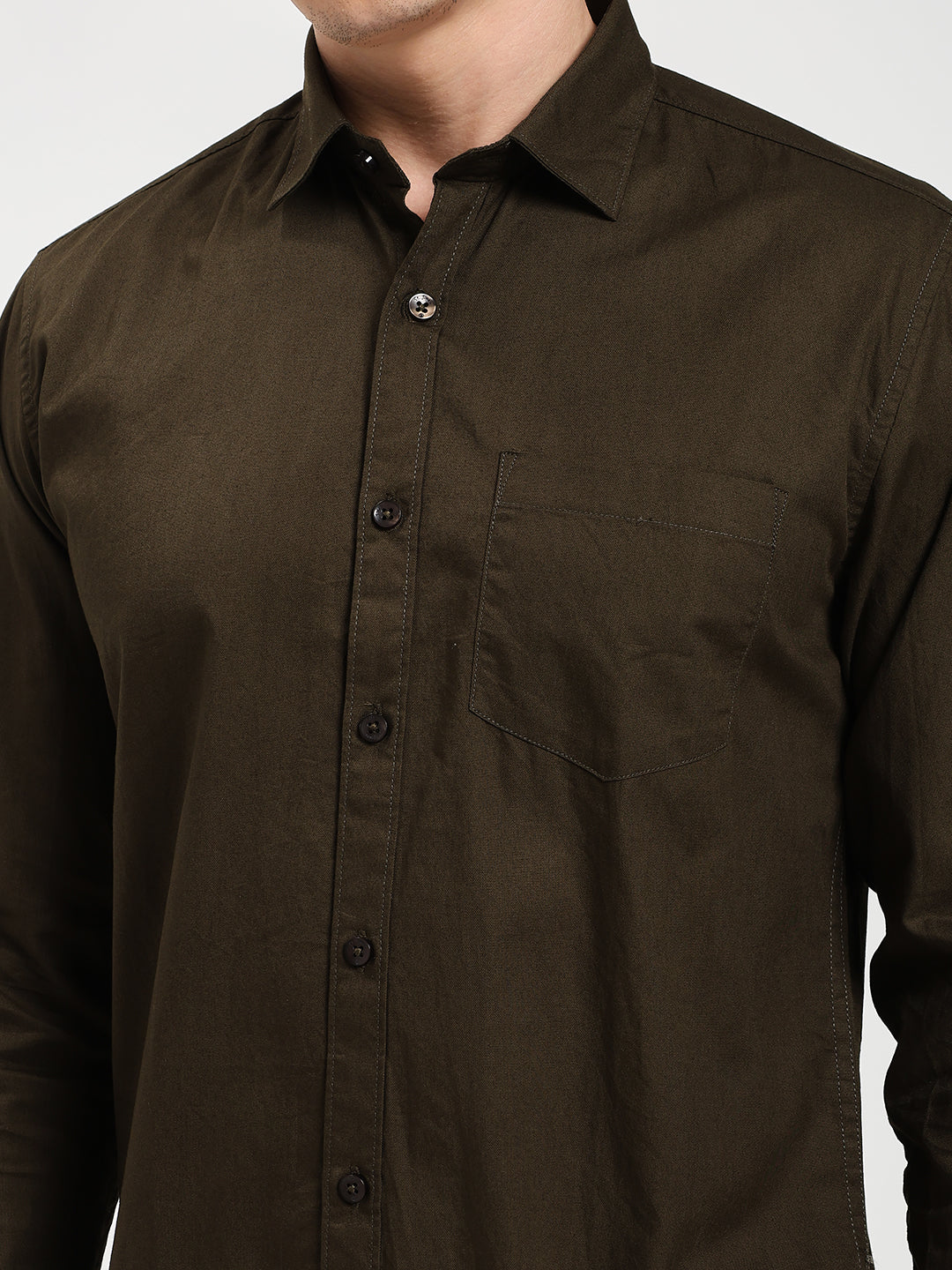 Men’s Premium Oxford Olive Green Shirt