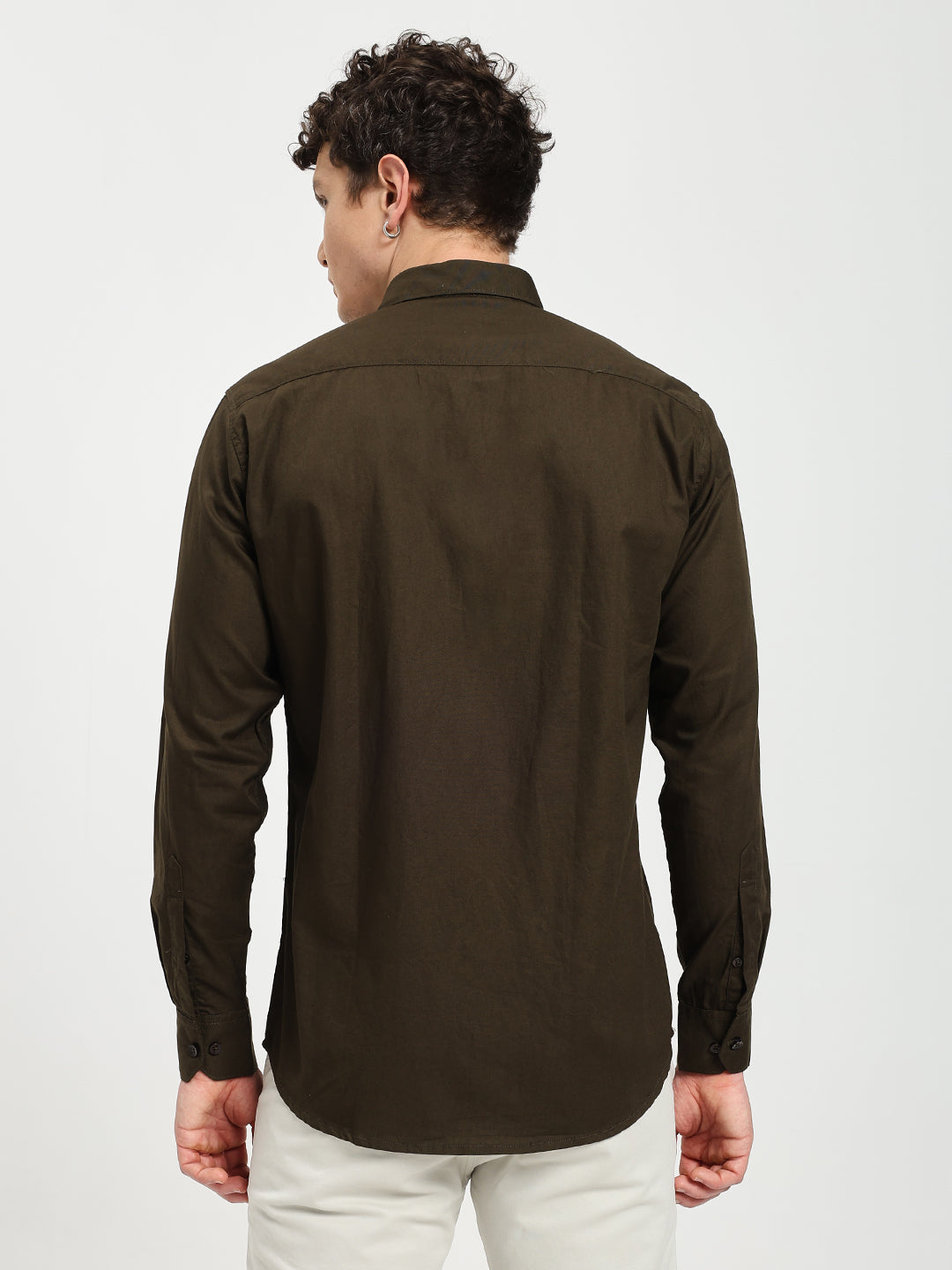 Men’s Premium Oxford Olive Green Shirt