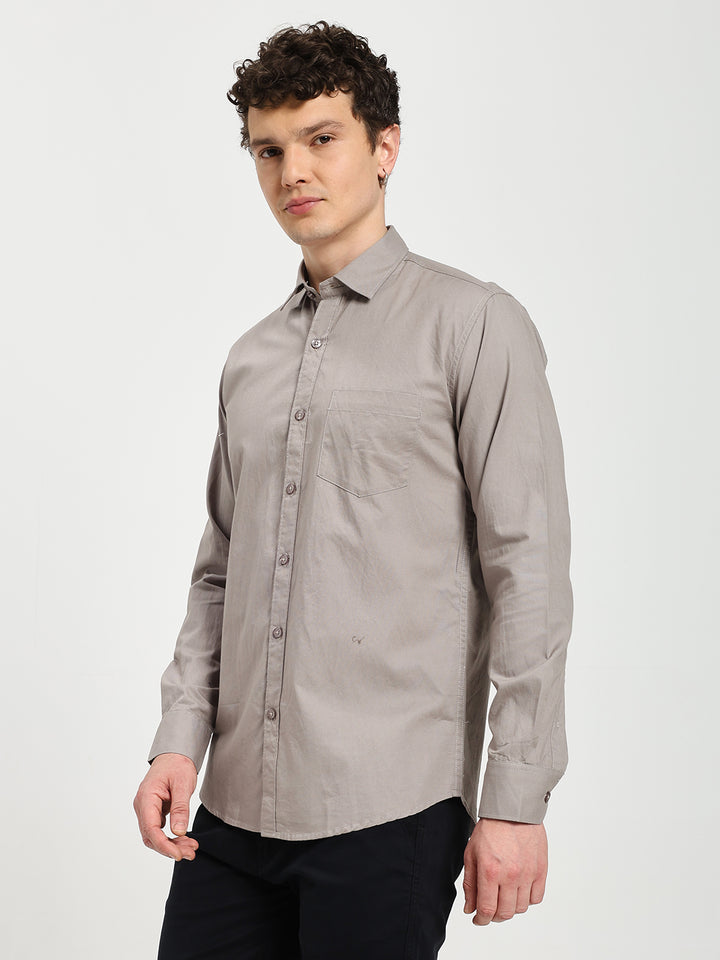 Men’s Premium Oxford Grey Shirt