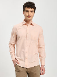 Men’s Stylish Pink Solid Shirt
