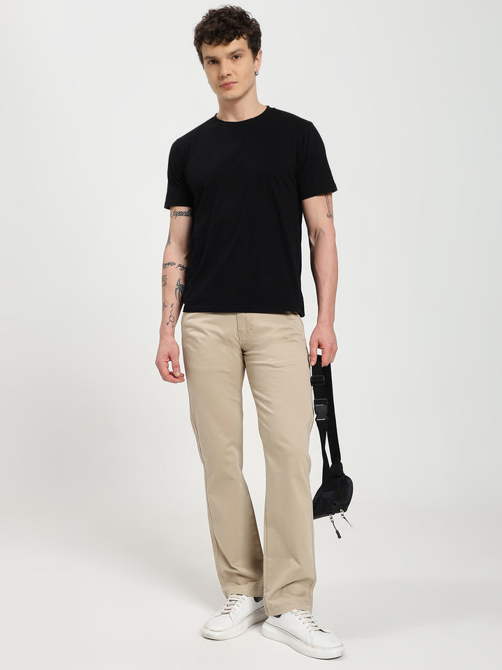Sand Comfort-Fit Heavy Chinos for Men