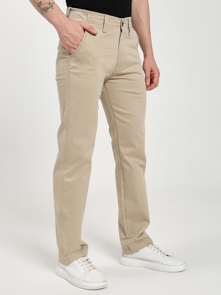 Sand Comfort-Fit Heavy Chinos for Men