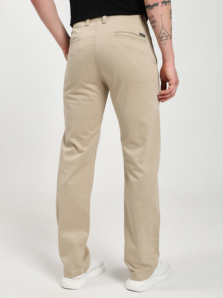 Sand Comfort-Fit Heavy Chinos for Men