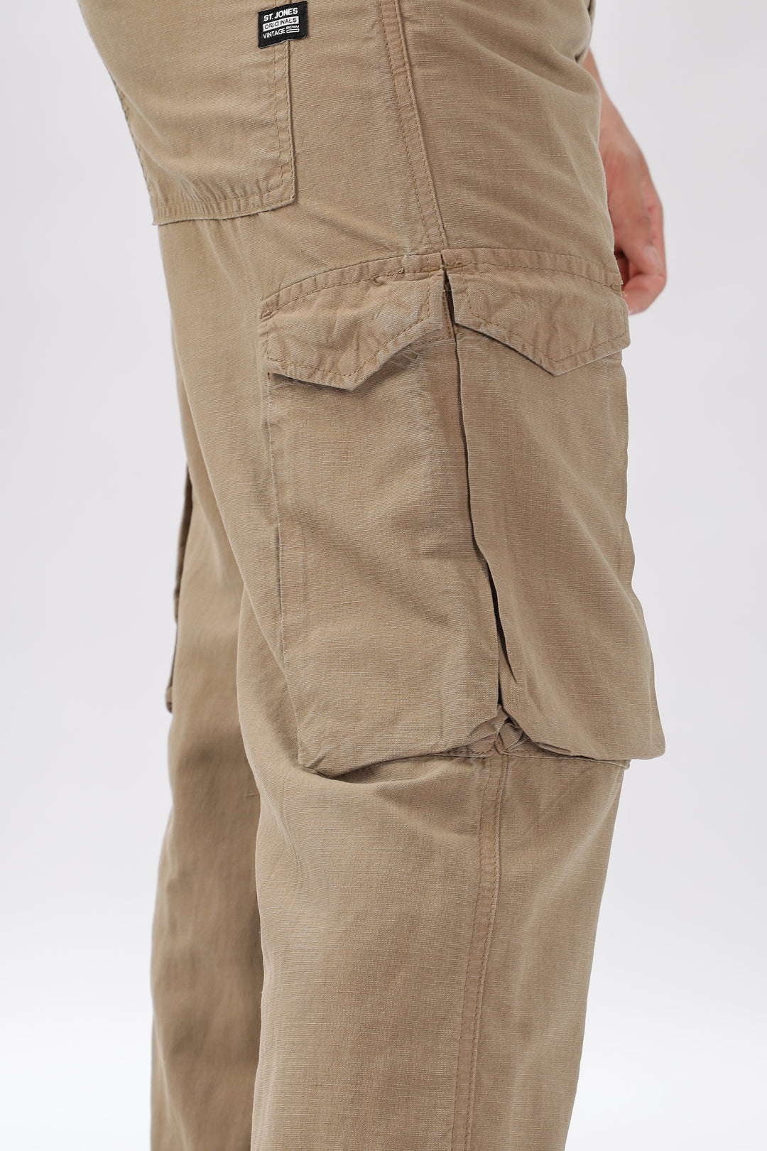 LINEN CARGO PANTS