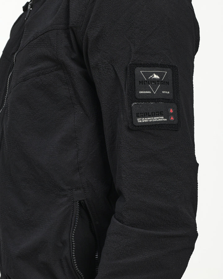Lightweight Parachute Balck Utility Jacket