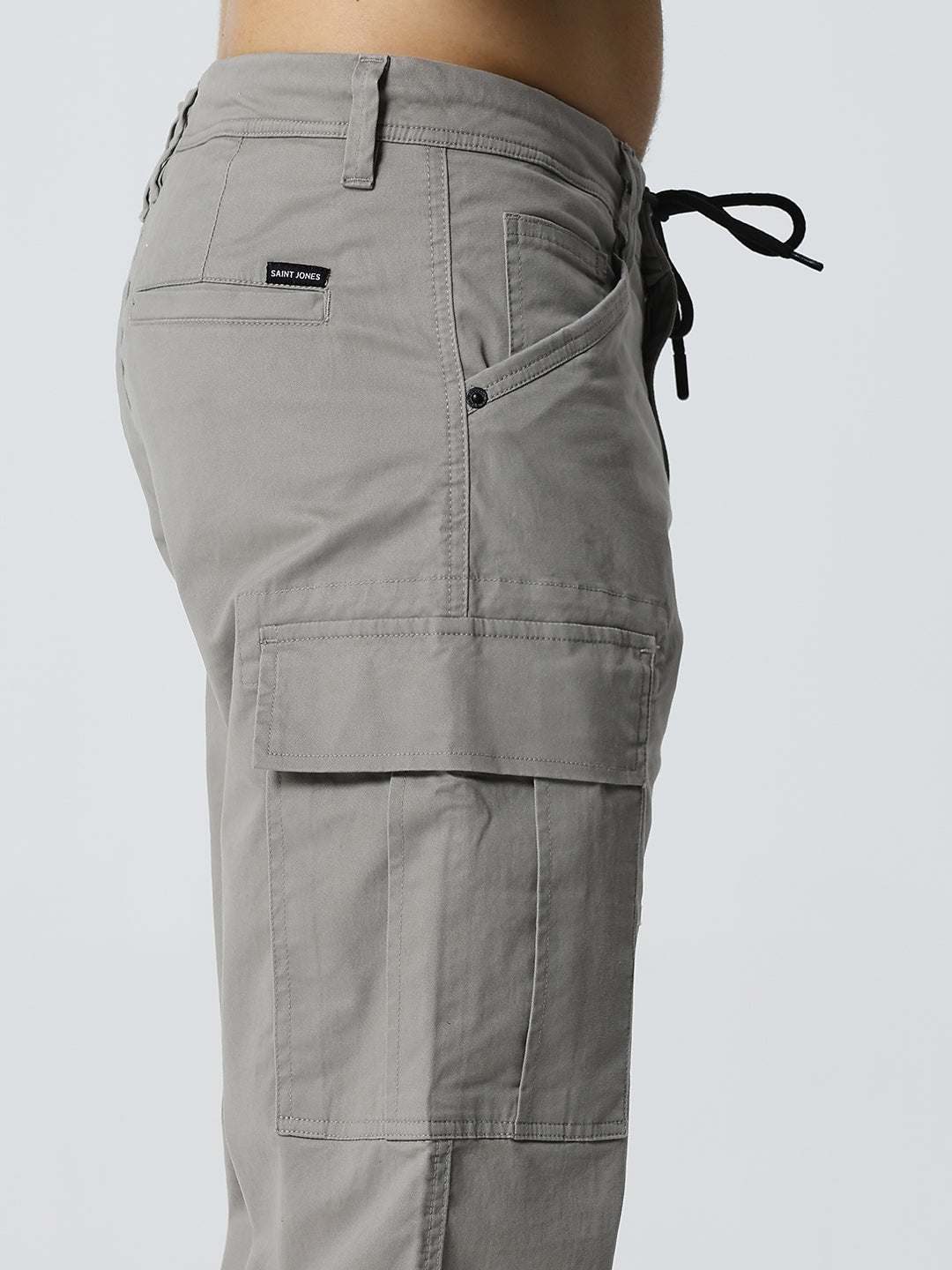 Men's Dobby stretch straight cargo grey