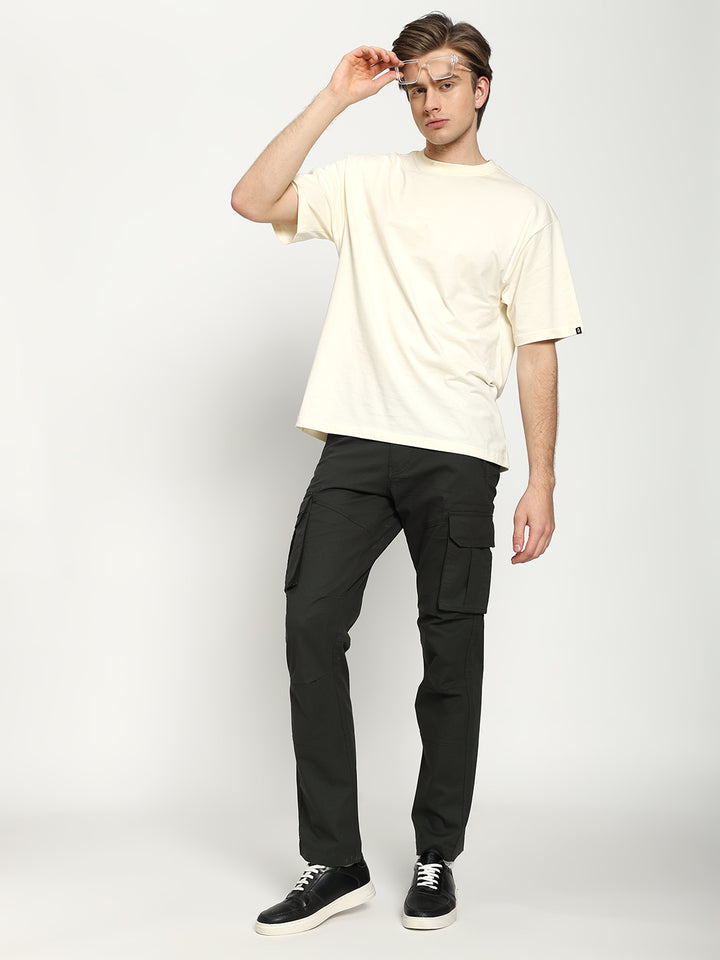 Men’s Tall Length Cargo Pants Dark Green