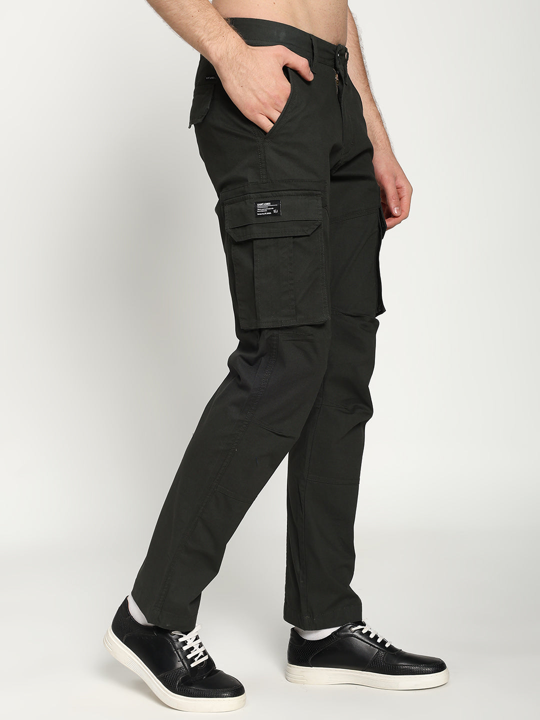 Men’s Tall Length Cargo Pants Dark Green