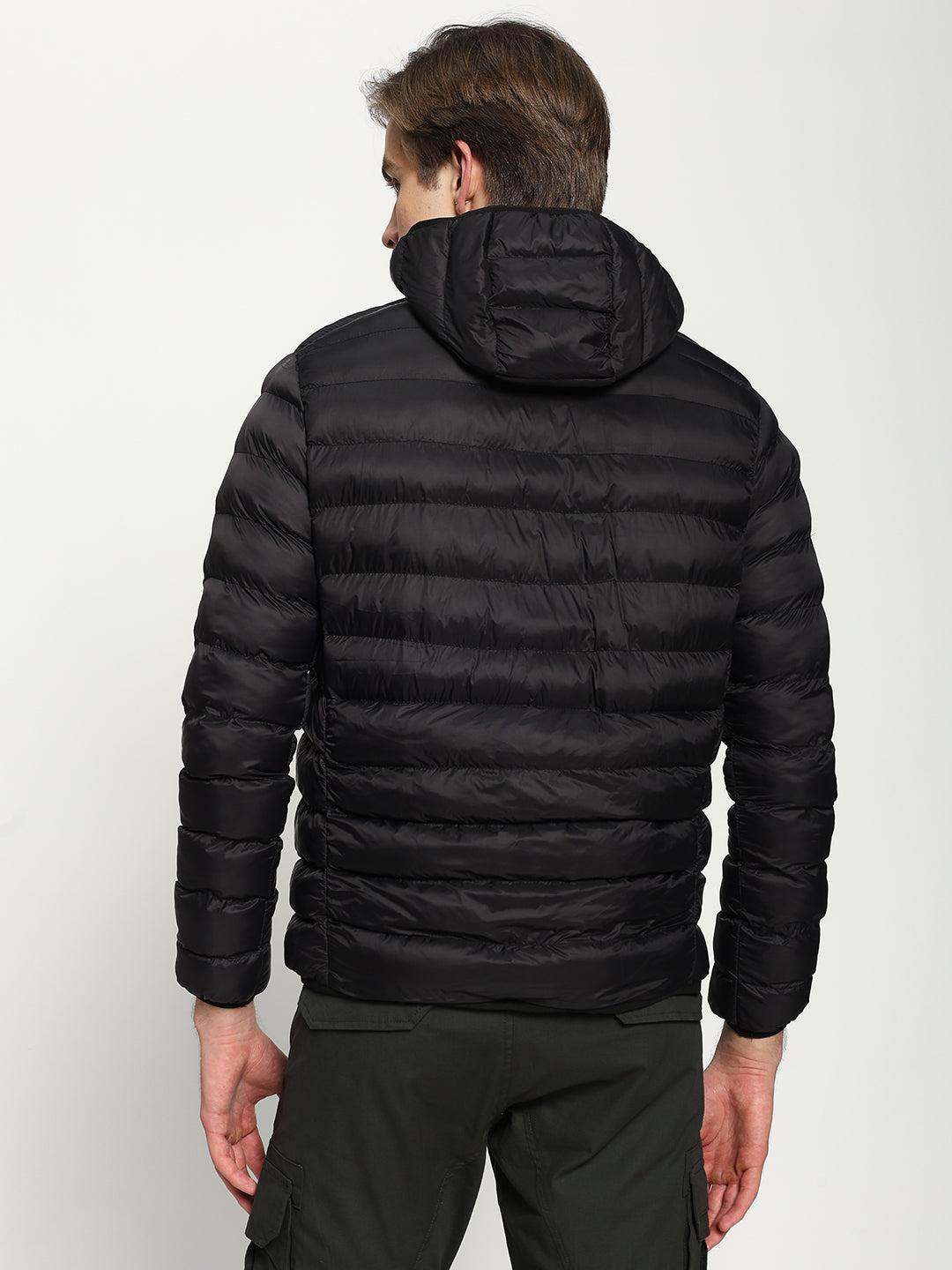 Men’s Black Hooded Puffer Jacket